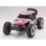 AUTOMODELO KYOSHO AXXE ELÉTRICO 1/10 RÁDIO SYNCRO KT- 231P 2.4GHZ NA COR PINK COMPLETO BATERIA 1800MAH CARREGADOR KYOSHO KYO 34401T5B